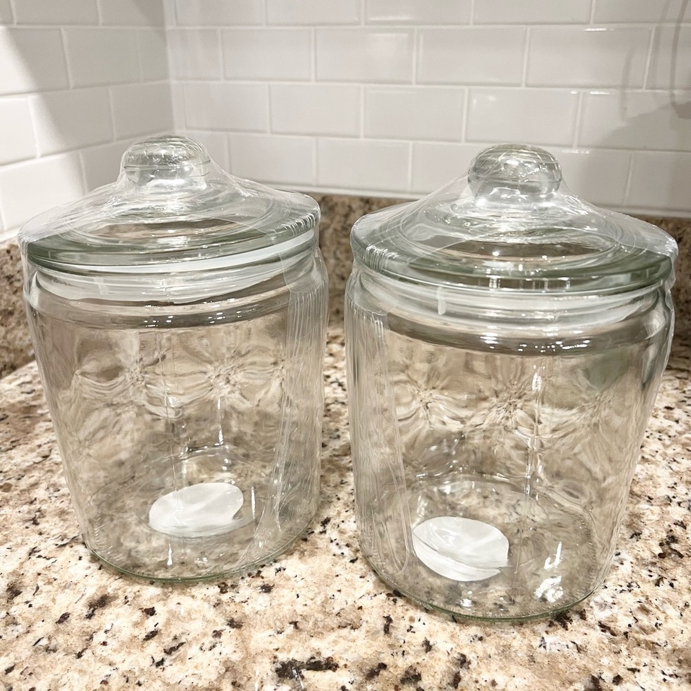 Set of 2 Target 🎯 Glass Canisters Storage Jars